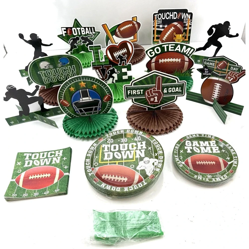 Football Party Decorations and Tableware